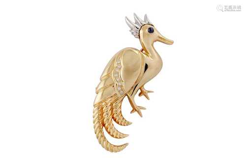 Mouawad | A diamond-set bird brooch