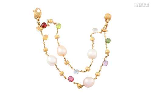 Marco Bicego | A 'Paradice' gem-set and cultured pearl brace...
