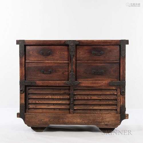 Zelkova Wheeled Chest