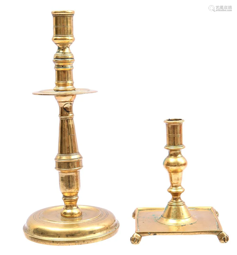 2 copper candlesticks