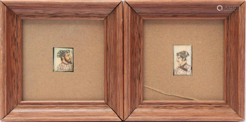 2 miniature paintings