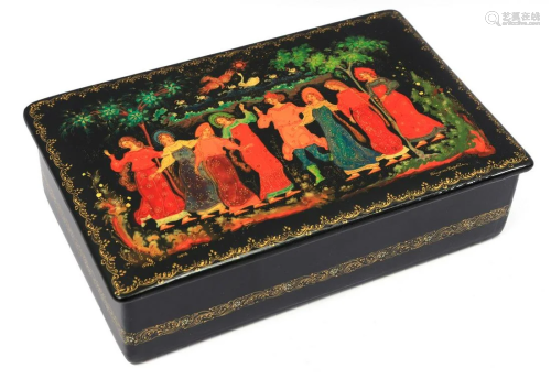 Russian lacquer box,