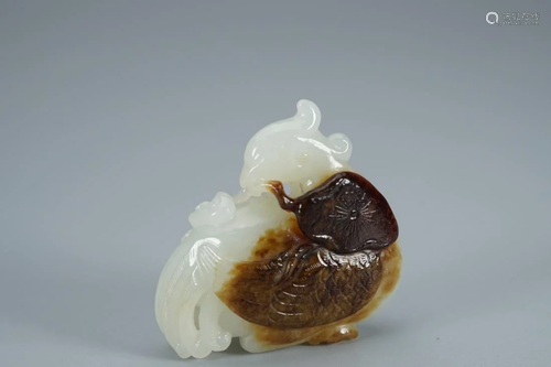 CHINESE JADE CARVING OF PHOENIX