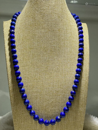 LAPIS LAZULI BEAD NECKLACE