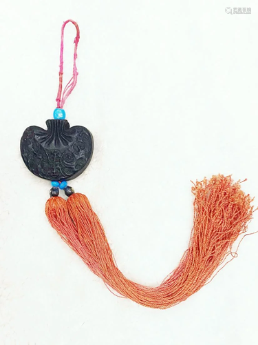 A SACHET OF HERBAL INCENSE HANGING PENDANT