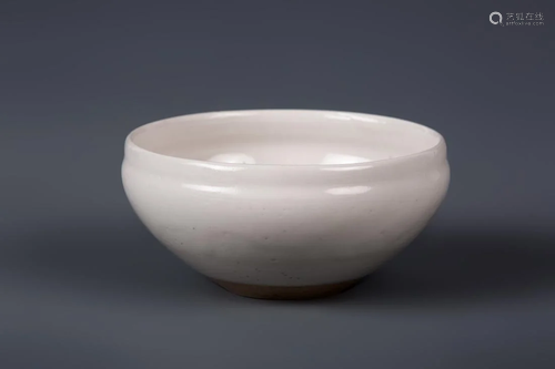 DING KILN MONOCHROME WHITE GLAZED ALMS BOWL