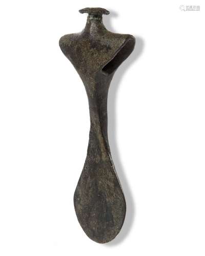 A LURISTAN BRONZE AXE HEAD, 1 ST MILLENIUM BC