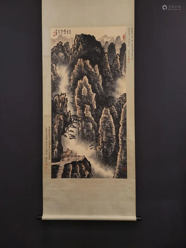 CHINESE PAINTING OF MOUNTAIN SCENERY, LI KERAN