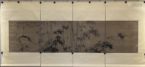 CHINESE INK PAINTING OF BAMBOOS, ZHENG BANQIAO