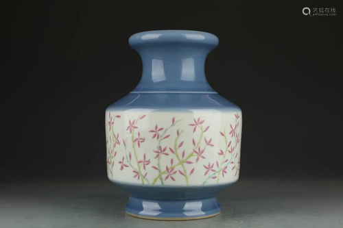 A CLAIR-DE-LUNE GLAZED FLOWER VASE