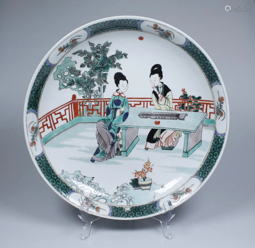 WUCAI NARRATIVE PORCELAIN PLATE