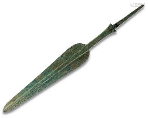 A LURISTAN BRONZE SPEARHEAD, 1ST MILLENIUM BC