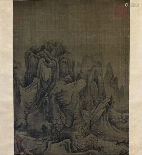 CHINESE PAINTING OF MOUNTAIN VIEW, XU DAONING