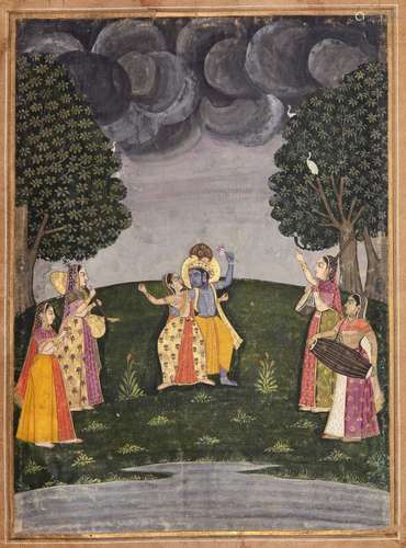 MEGHA MALLAR RAGA, JAIPUR, RAJASTAN, 19TH CENTURY