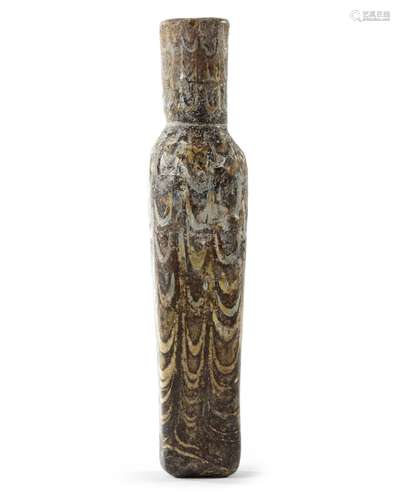 AN EARLY ISLAMIC GLASS BOTTLE EGYPT OR SYRIA, 7TH-8TH CENTUR...