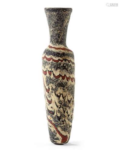 AN EARLY ISLAMIC GLASS BOTTLE, EGYPT OR SYRIA, 7TH-8TH CENTU...