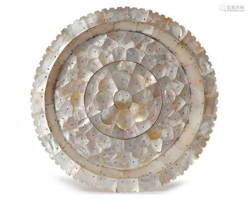 AN INDO-PORTUGUESE MOTHER-OF-PEARL DISH, GUJARAT, 18TH-19TH ...