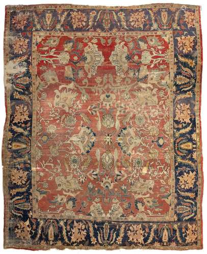 A ZIEGLER MAHAL CARPET WITH ALL-OVER PATTERN