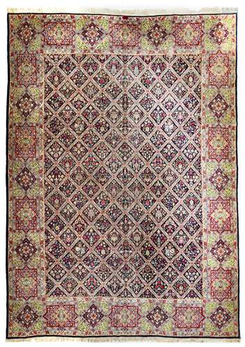 A SIGNED TABRIZ CARPET, IRAN, 1920