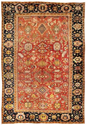 A MASSIVE ZIEGLER CARPET, LATE 19TH CENTURY