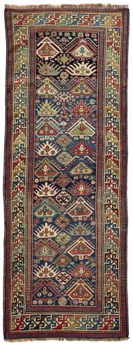 AN AKSTAFA RUG, 19TH CENTURY