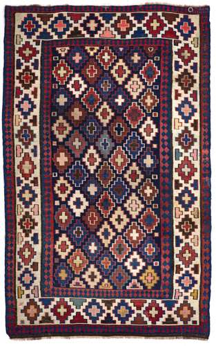 A KAZAK KELIM RUG, 19TH CENTURY