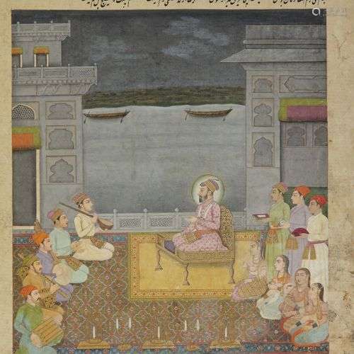 SHAH JAHAN ENTERTAINED WITH MUSIC AT NIGHT BY A GROUP OF MUS...