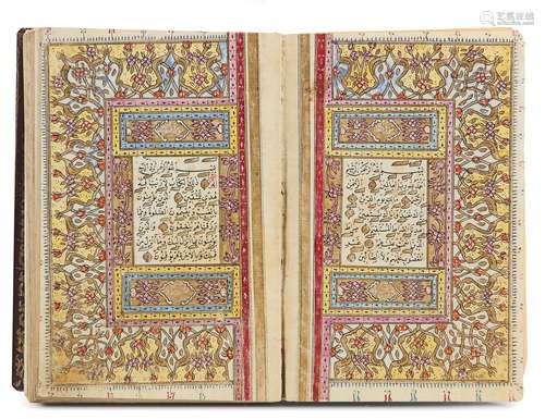 AN OTTOMAN QURAN BY OMAR AL-SHAWQI, STUDENT OF ISMAEL SHAWQI...