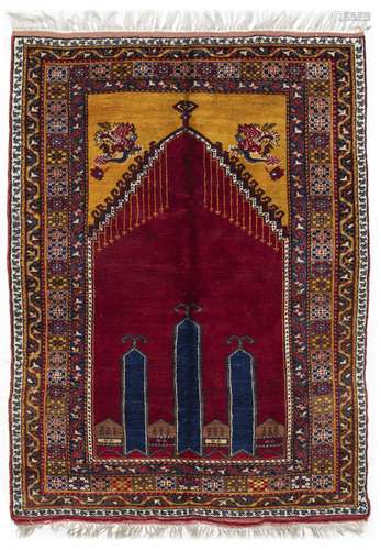 A KONYA PRAYER RUG