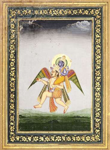 VISHNU ON GARUDA, RAJASTHAN, NORTH INDIA, 19TH CENTURY