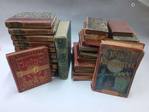 Lot de livres reliés XVIIIe et XIXe siècle : littérature, li...