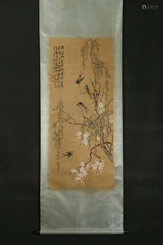 A Li shan's flowers and birds painting