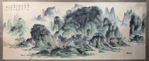 A Huang binhong's landscape painting(without frame)