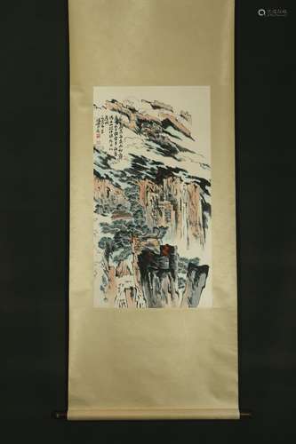 A Lu yanshao's landscape painting