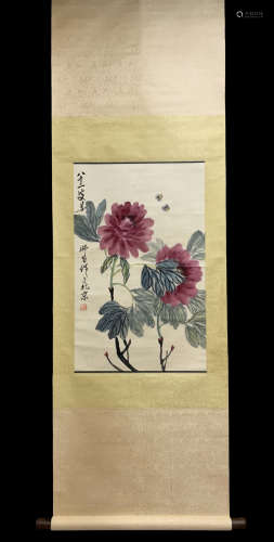 A Lou shibai's flowers painting