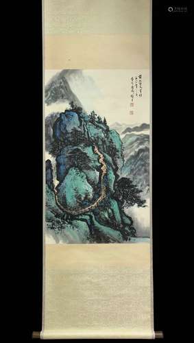 A Li xiongcai's landscape painting