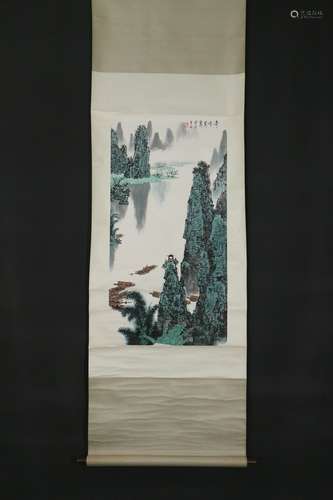 A Bai xueshi's landscape painting