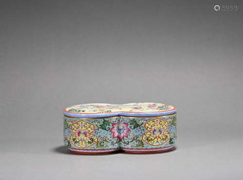 A enamel box and cover
