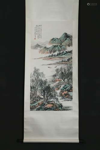 A Fan haolin's landscape painting