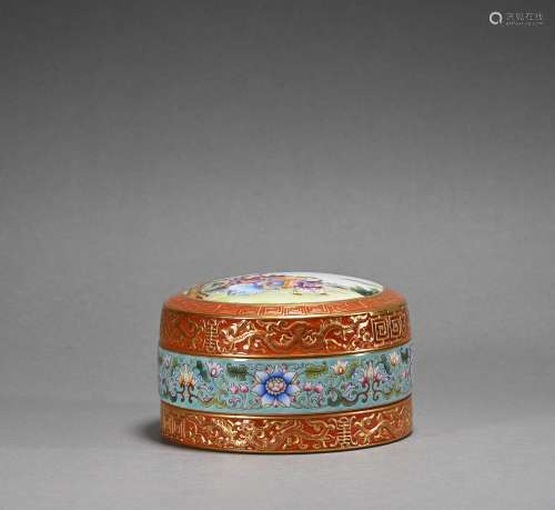 A enamel box and cover