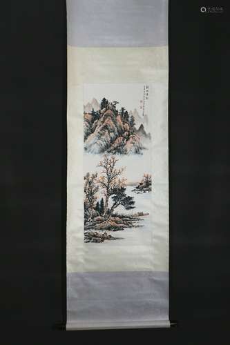 A Huang junbi's landscape painting