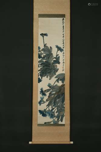 A Qi baishi's flowers painting