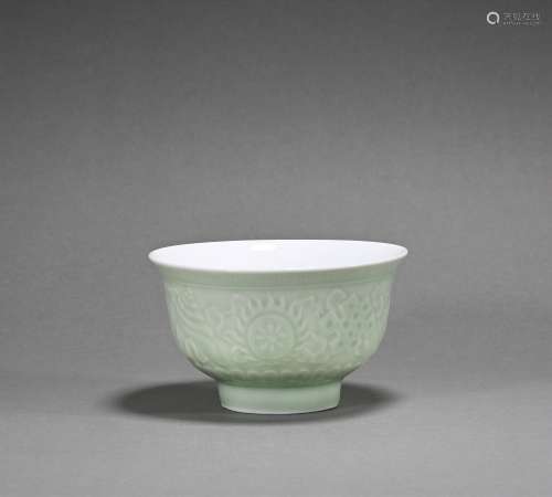 A celadon-glazed bowl