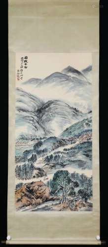 A Zhu jizhan's landscape painting