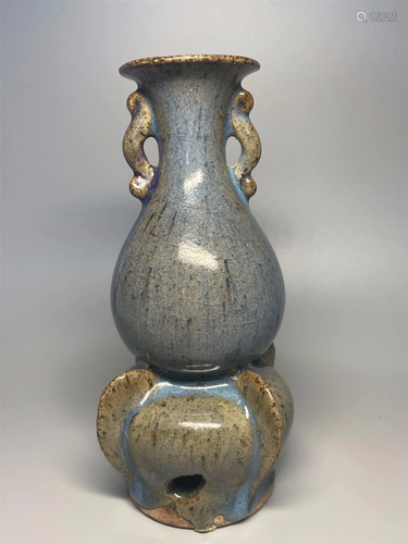 CHINESE JUN TYPE PORCELAIN VASE,YUAN DYNASTY