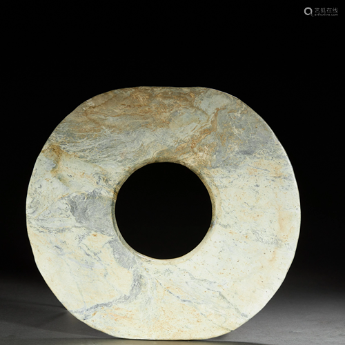 CHINESE JADE BI,HONGSHAN CULTURE NEOLITHIC PERIOD