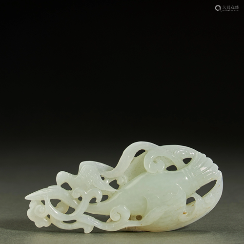 CHINESE HETIAN JADE PENDANT,MING DYNASTY