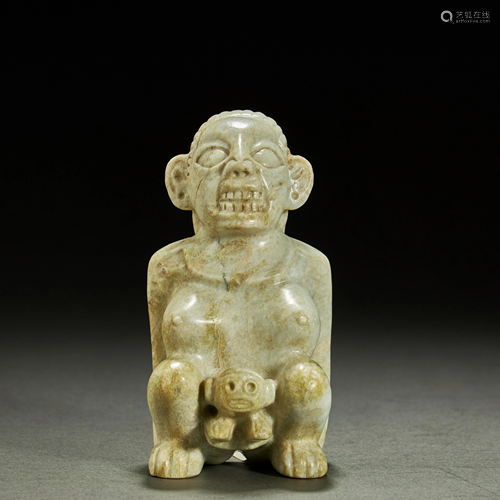 CHINESE JADE FIGURES,HONGSHAN CULTURE