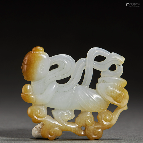 CHINESE JADE PENDANT,MING DYNASTY