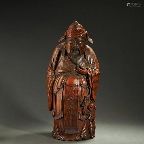 CHINESE BAMBOO CARVED 